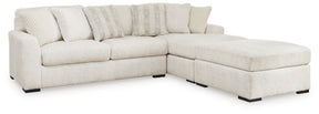 Chessington Ivory 2-Piece Sectional and Ottoman (Online Special Price) - Ornate Home