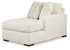 Chessington Ivory 2-Piece Sectional and Ottoman - Ornate Home