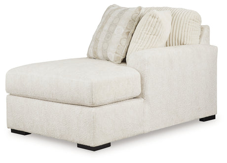 Chessington Ivory 2-Piece Sectional and Ottoman - Ornate Home