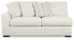 Chessington Ivory 2-Piece Sectional and Ottoman - Ornate Home