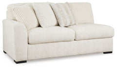 Chessington Ivory 2-Piece Sectional and Ottoman - Ornate Home