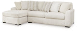 Chessington Ivory 2-Piece Sectional with Chaise - Ornate Home