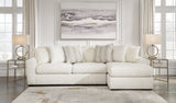 Chessington Ivory 2pc Sectional with Chaise (Online Special Price) - Ornate Home