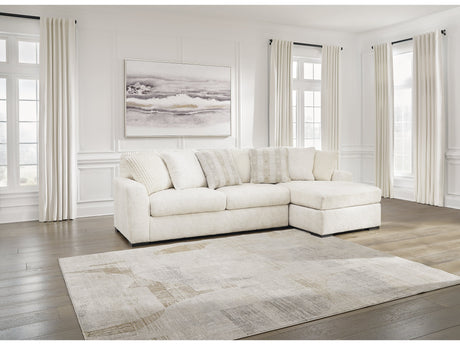 Chessington Ivory 2pc Sectional with Chaise - Ornate Home