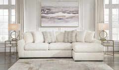Chessington Ivory 2pc Sectional with Chaise - Ornate Home