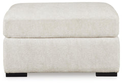 Chessington Ivory 3-Piece Sectional and Ottoman - Ornate Home