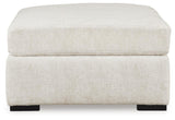 Chessington Ivory 3-Piece Sectional and Ottoman - Ornate Home