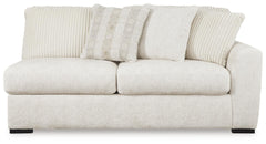 Chessington Ivory 3-Piece Sectional and Ottoman - Ornate Home