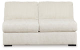 Chessington Ivory 4-Piece Sectional and Oversized Accent Ottoman (Online Special Price) - Ornate Home