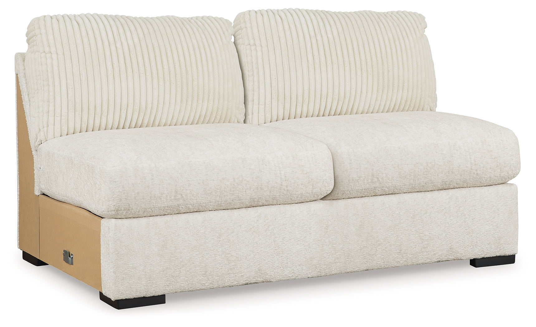 Chessington Ivory 4-Piece Sectional and Oversized Accent Ottoman - Ornate Home