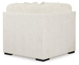 Chessington Ivory 4-Piece Sectional and Oversized Accent Ottoman - Ornate Home