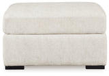 Chessington Ivory 4-Piece Sectional and Oversized Accent Ottoman - Ornate Home