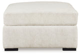 Chessington Ivory 4-Piece Sectional and Oversized Accent Ottoman - Ornate Home