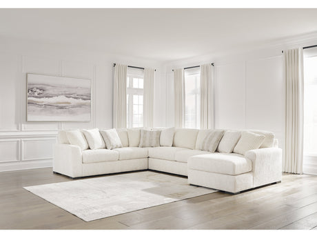 Chessington Ivory 4pc Sectional with Chaise - Ornate Home