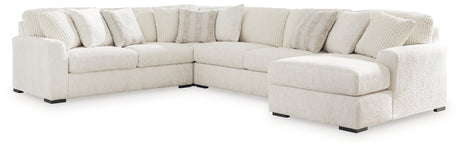 Chessington Ivory 4pc Sectional with Chaise - Ornate Home