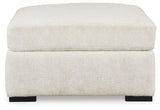Chessington Ivory Oversized Accent Ottoman (Online Special Price) - Ornate Home
