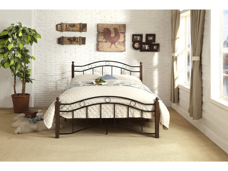 Chester Black Eastern King Bed - Ornate Home