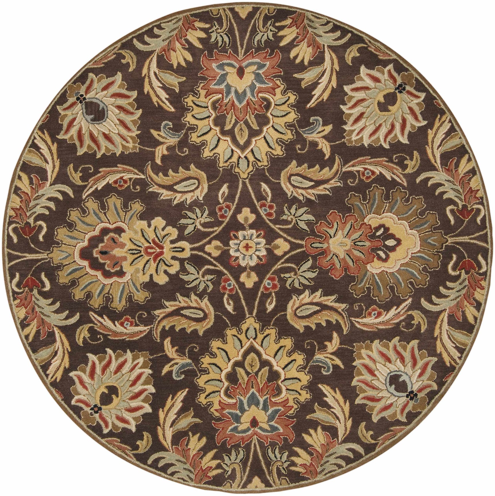 Chesterton 1028 Hand Tufted Brown Wool Rug - Ornate Home