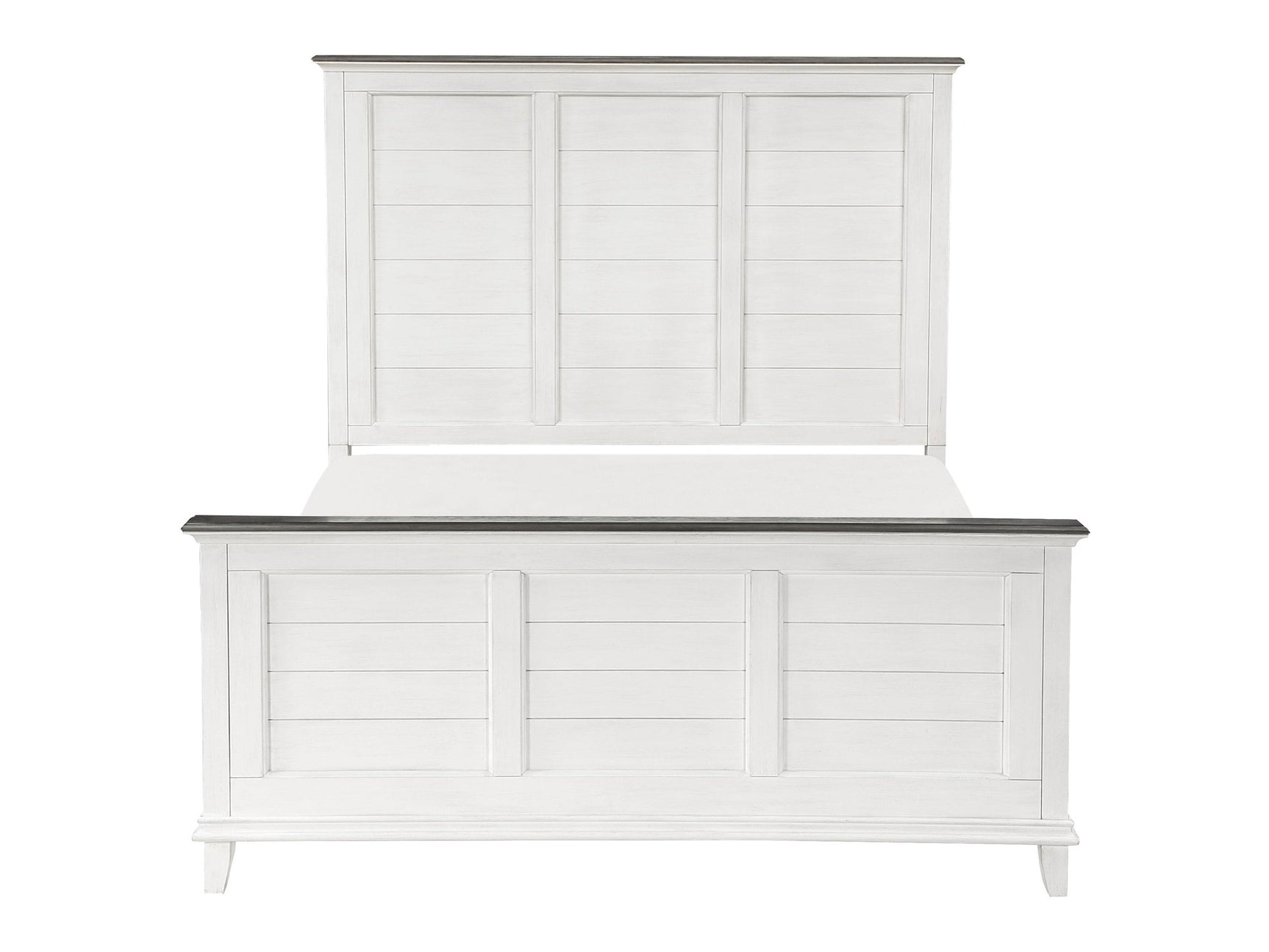 Chesterton Antique White Eastern King Bed - Ornate Home