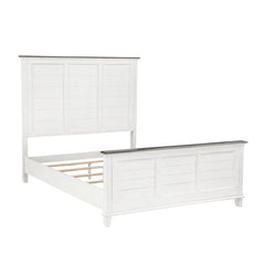 Chesterton Antique White Eastern King Bed - Ornate Home
