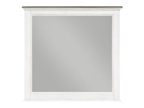 Chesterton Antique White Mirror - Ornate Home