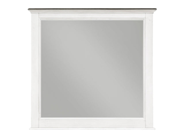 Chesterton Antique White Mirror - Ornate Home