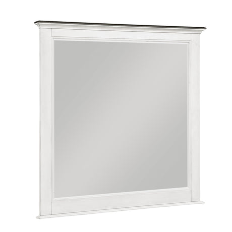 Chesterton Antique White Mirror - Ornate Home