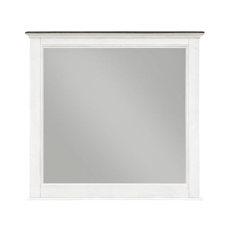 Chesterton Antique White Mirror - Ornate Home