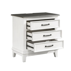 Chesterton Antique White Nightstand - Ornate Home