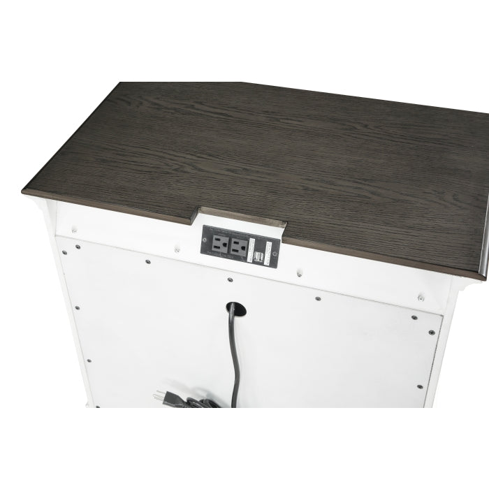 Chesterton Antique White Nightstand - Ornate Home