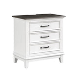 Chesterton Dark Brown / Antique White 4-piece Queen Bedroom Set - Ornate Home