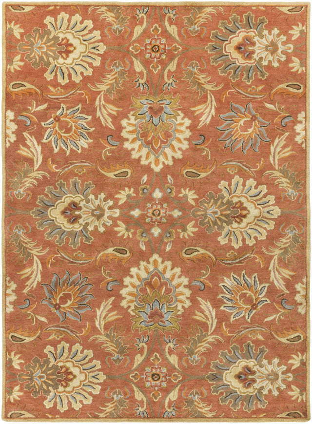 Chesterton Hand Tufted Orange 1112 Area Rug - Ornate Home