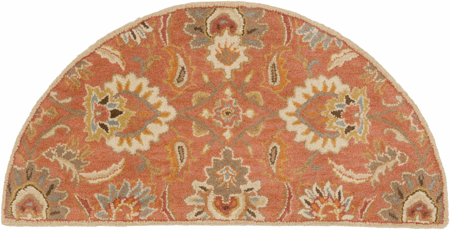 Chesterton Hand Tufted Orange 1112 Area Rug - Ornate Home