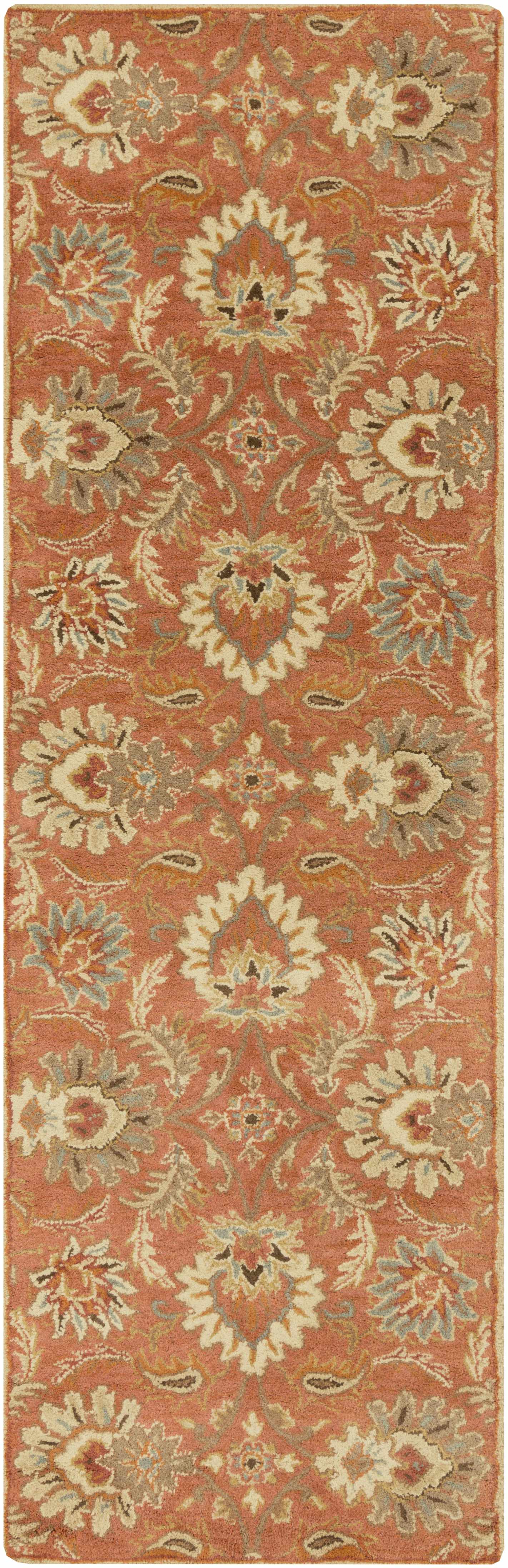 Chesterton Hand Tufted Orange 1112 Area Rug - Ornate Home
