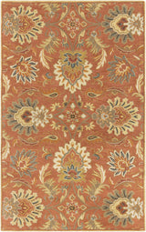 Chesterton Hand Tufted Orange 1112 Area Rug - Ornate Home
