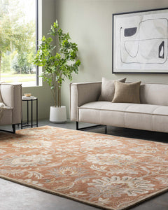 Chesterton Hand Tufted Orange 1112 Area Rug - Ornate Home