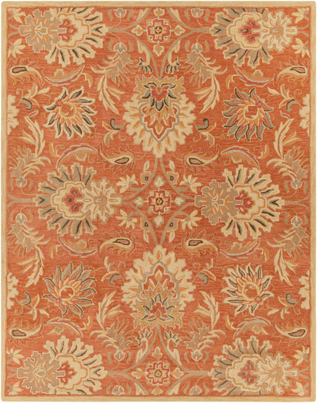 Chesterton Hand Tufted Orange 1112 Area Rug  - Promo - Ornate Home
