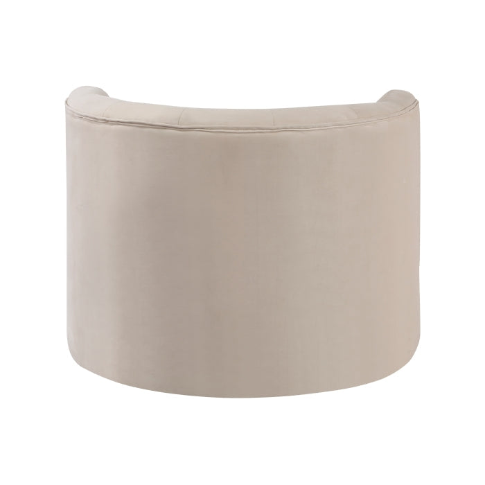 Cheswold Beige Velvet Swivel Chair - Ornate Home