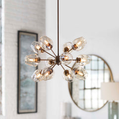 Chet Brass/Yellow 12 Light Sputnik Chandelier - Ornate Home
