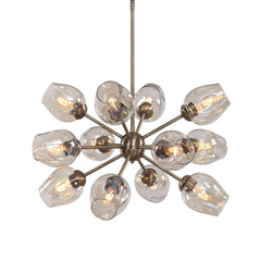 Chet Brass/Yellow 12 Light Sputnik Chandelier - Ornate Home