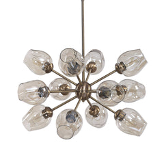 Chet Brass/Yellow 12 Light Sputnik Chandelier - Ornate Home