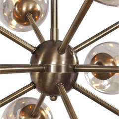 Chet Brass/Yellow 12 Light Sputnik Chandelier - Ornate Home