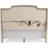 Chevanna Platinum King Upholstered Panel Bed - Ornate Home