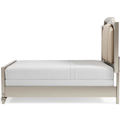 Chevanna Platinum King Upholstered Panel Bed - Ornate Home