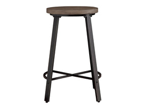 Chevre Brown/Gray Counter Stool (Set of 2) - Ornate Home