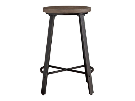 Chevre Brown/Gray Counter Stool (Set of 2) - Ornate Home