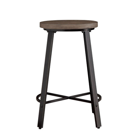 Chevre Brown/Gray Counter Stool (Set of 2) - Ornate Home