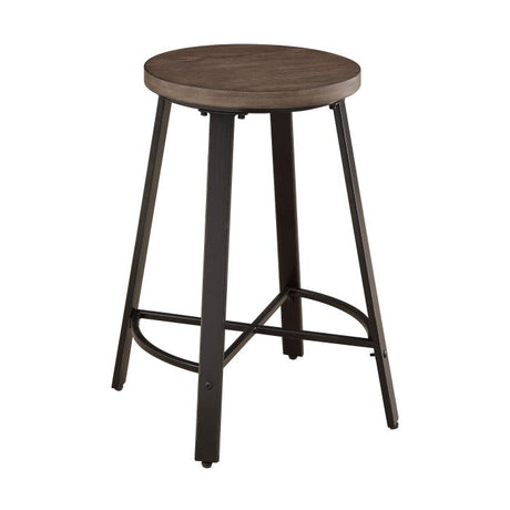 Chevre Brown/Gray Counter Stool (Set of 2) - Ornate Home