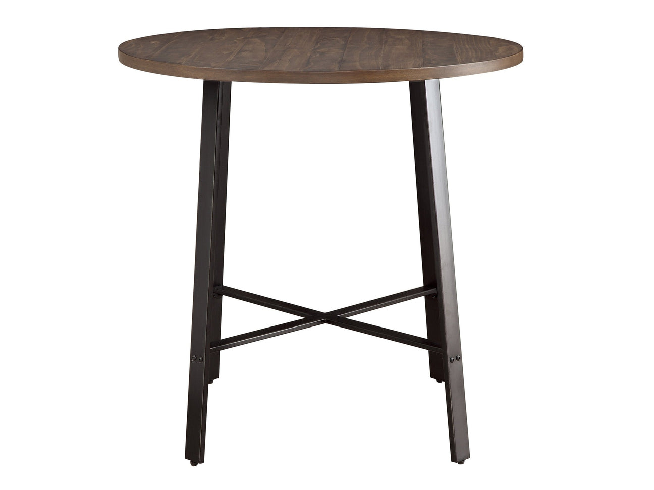 Chevre Brown/Gray Round Counter Height Table - Ornate Home