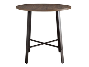 Chevre Brown/Gray Round Counter Height Table - Ornate Home